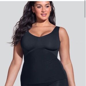 Honeylove Cami Tank Top Shape Wear Support Black/ Beige XL 2 for the price of 1!